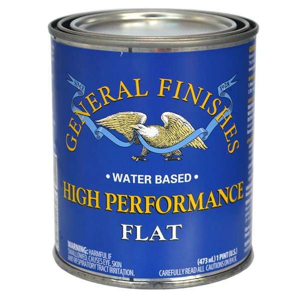 General Finishes 1 Pt Clear High Performance Water-Based Topcoat, Flat PTHF